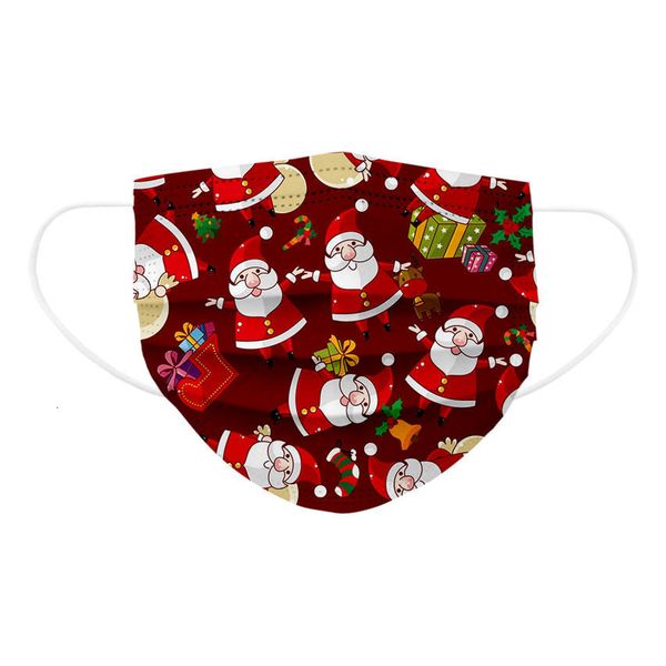 

gift mask children santa snowman kids print designer face masks men women disposable christmas dustproof boys girls face