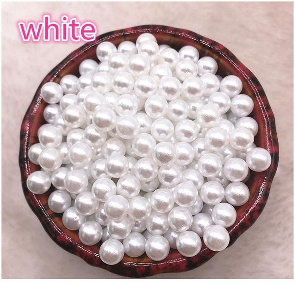 

wholesale 6-16mm have/no hole white ivoy round imitation pearl abs beads jewelry findings diy earrings acc jllxmj