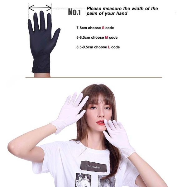 

latex food 50pcs/lot universal disposable household garden gloves home cleaning rubber s/m/l y200421
