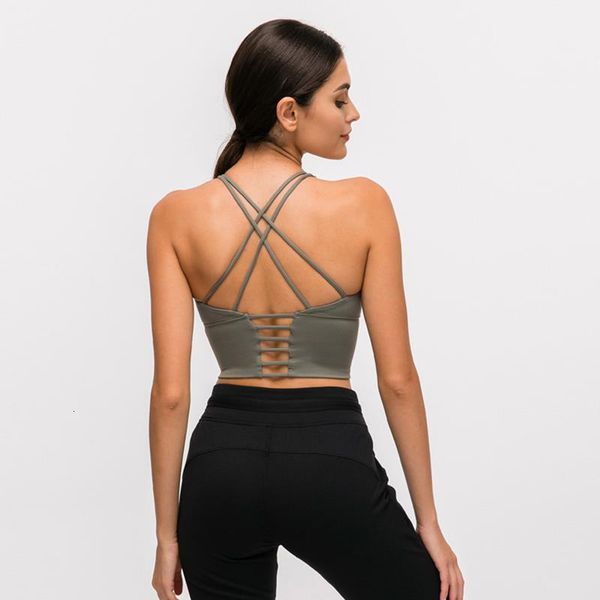 

solid women tank sleeveless backless spandex workout underwear tank fitness bocycon bra female, White