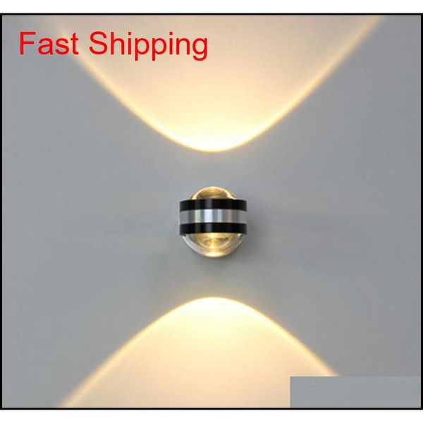 

6w led wall light aluminium up and down indoor lighting light fixture wall lamp for bedside living room bedroom lamp decor 0z33f