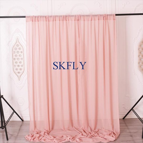 

party decoration bc003a wedding birthday dusty pink blush white ivory blue lilac chiffon pography backdrop with rod pocket1