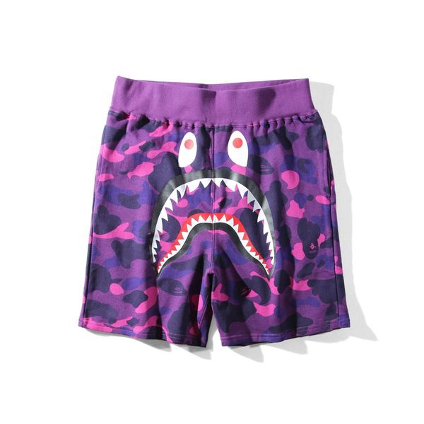 

ape-man men and women sportswear beach shorts jogger sportswear casual drake black hip-hop dull men's shark mouth shorts, White;black