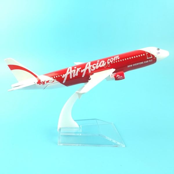

16cm a320 air asia metal alloy model plane aircraft model toy airplane birthday gift y200428