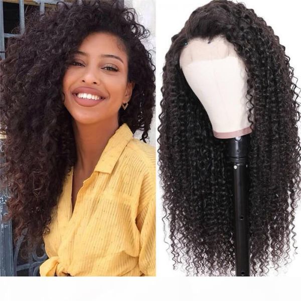 

hair hand tied closure curly hair with baby hair 100 virgin human series lace for women human, Black;brown