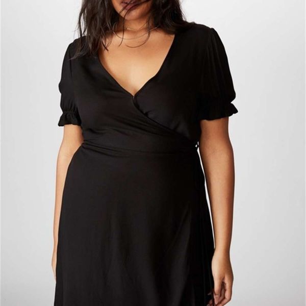 

summer new big women's fat mm solid drs, Black;gray