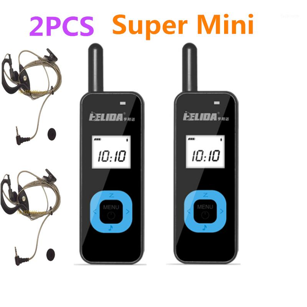 

2pcs mini walkie talkie license 25ch 2w uhf 400-480mhz pmr446 vox lcd display ham radio fm transceiver two way radio1