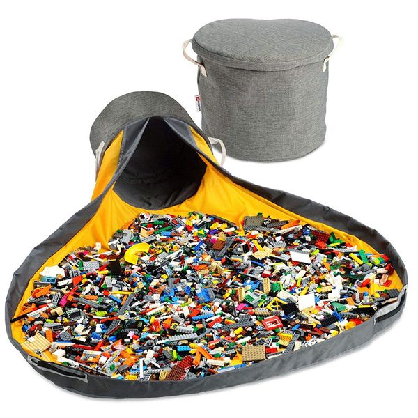 

new portable foldable kids play toy clean-up and storage bag container multifunctional portable toys fashion practical storage