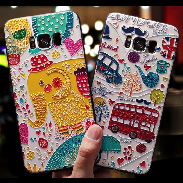 

sewqsamsung galaxy note 8 9 j2 j3 j5 j4 j6 j7 j8 prime 2015 neo s10 s10e plus 3d flower relief sheath, tpu soft sheathvtrvgt