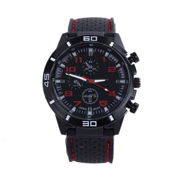 

student sell silicone cool sports men's racing watch 6arg, Slivery;brown