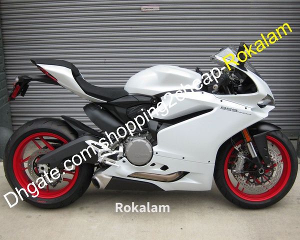 Motobike Shell para Ducati 959 1299 1299s 2015 2016 2017 Pearl White Aftermarket Motocicleta Kit de Feira (Moldagem por Injeção)