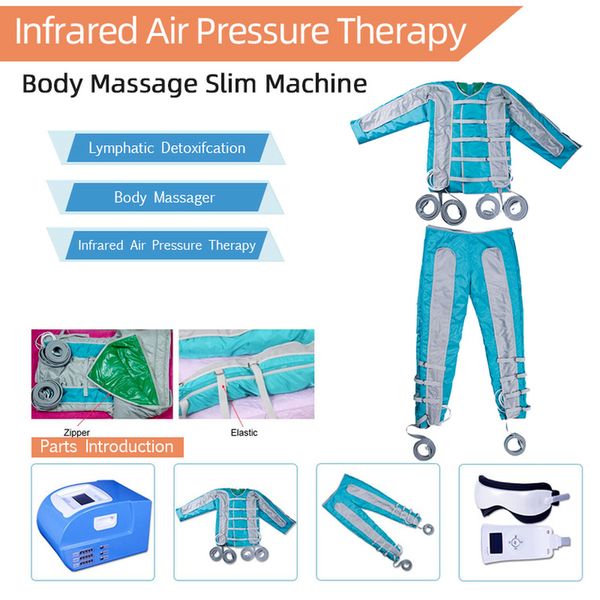 24 Stück Airbags 4 in 1 Far Infared Light Sauna Body Warp Pressotherapie Body Detox Fat Loss Body Shaping Spa Massage423