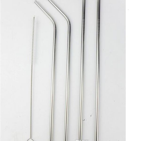 

steel straight more straw size and stainless bent 8.5