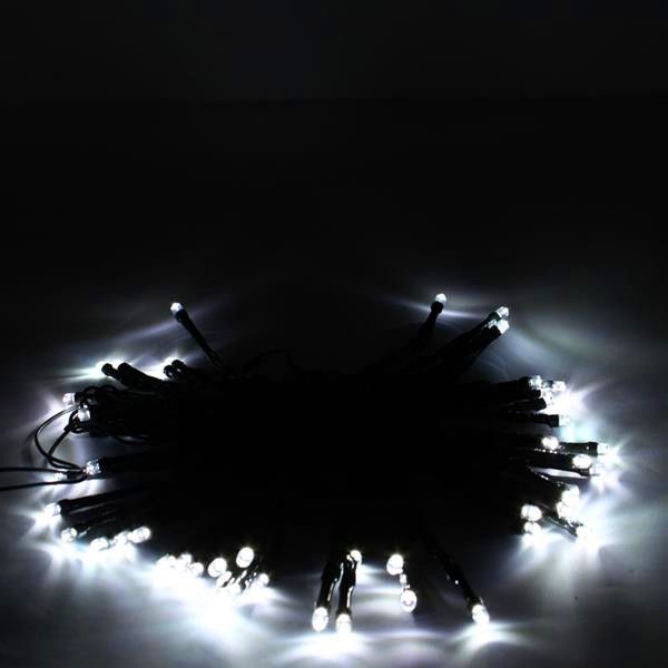 

new design 50 led solar powered pure white string light xmas garden deco holiday led strings delivery