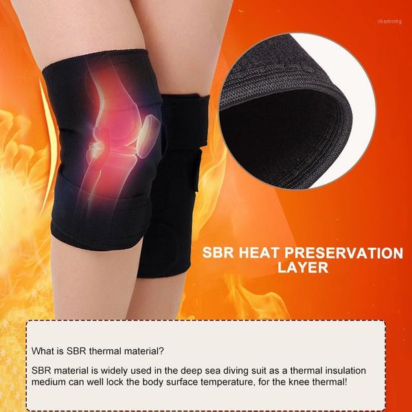 

skiing pants 1 pair tourmaline self-heating knee protector magnetic therapy protective belt arthritis brace supports winter warm equip1