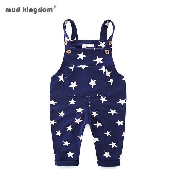 

mudkingdom new born baby trousers cutetoddler boys overalls star cotton kids suspender baby outwear boys girls trousers 201128, Blue