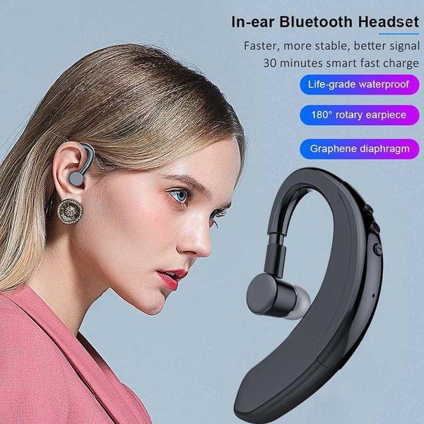 

y10 bluetooth 5.0 wireless stereo ear hook sports headphones business driving handswith microphone headset1