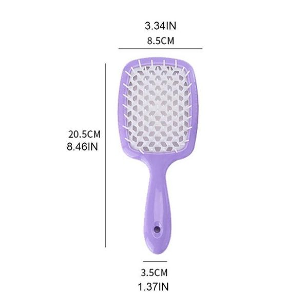 

professional vented hair brush salon styling tools large plate combs massage girls ponytail comb professiona jllwys, Silver