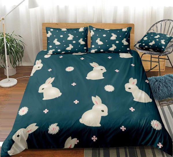 

bedding set cute pet animals duvet cover set blue beds bedclothes bedspread home textiles microfiber for girls kids1