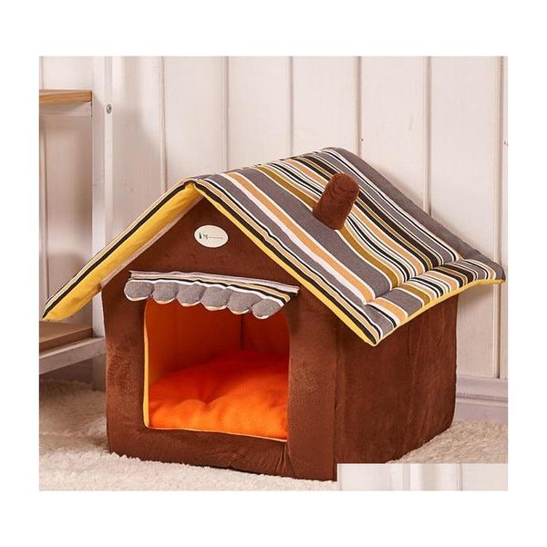 

super soft kennel detachable and washable pet bed, kennel, kennel, dog mat, autumn and winter pet products tevp7