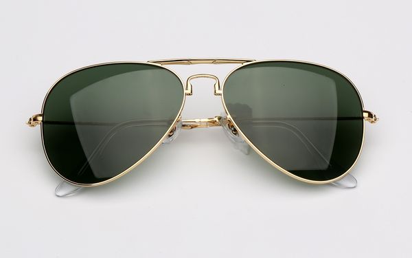 

womens pilot aviation mens sun quality glasses men women sunglasses with folding fit leather case, box, White;black