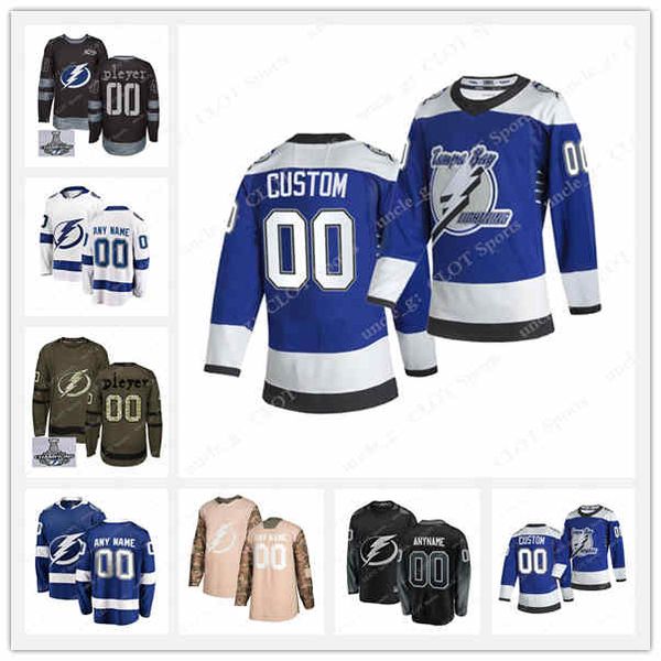 

2020 stanley cup champions tampa bay lightning hockey jersey yanni gourde zach bogosian mitchell stephens wedgewood custom stitched, Black;red