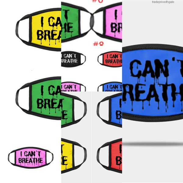 

masks design can't i fashion breathe letter print women men dust-proof face mask lejb