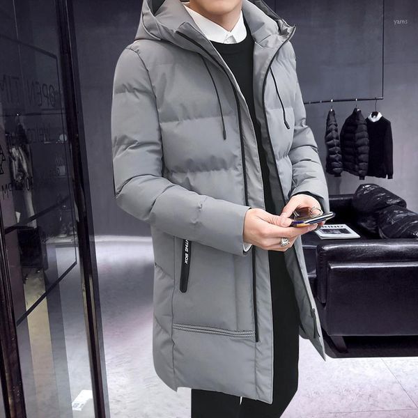 

anorak parka trench winter hooded detachable mens thicken warm big size puffy jacket new zip streetwear vintage anorak kk60mf1, Black