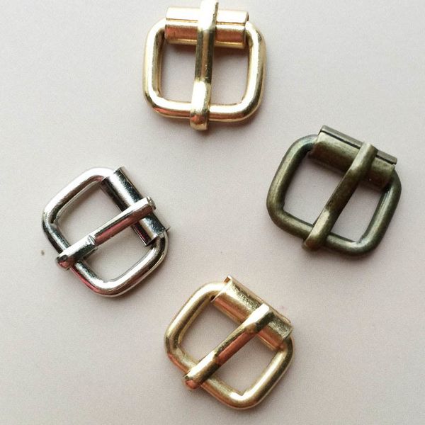 

10mm heavy duty hand bag shoe strap belt web adjust pin diy tiny roller buckle luggage accessories hardware, Slivery;black