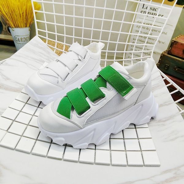 

platform sneakers women breathable mesh fashion chunky sneaker for female basket femme luxury designer shoes y200424, Black