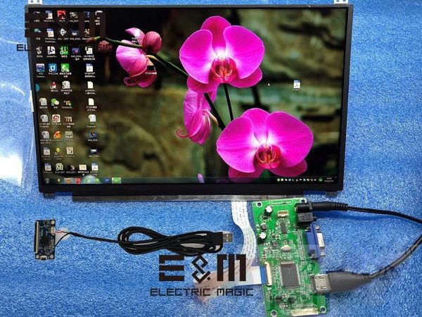 

display 13.3 inch ips 1920*1080 capacitive touch screen lcd monitor vga edp drive board car raspberry pi module diy kit