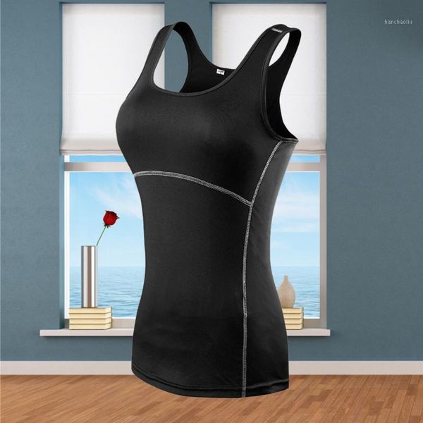 

yoga outfits sports fitness training tight vest perspiration wicking tights dry quick running tanks )1, White;red