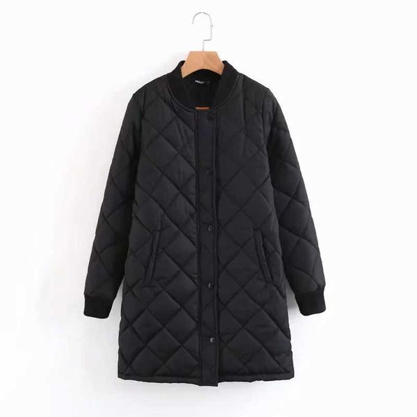 

winter long coats and jackets women female coat casual black bomber jacket women basic jackets pocket zipper outwear 201014, Black;brown