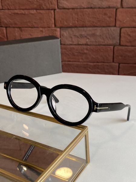 

2021 new retro glasses oval glasses frame trendy temperament thick frame transparent blue light glasses 5710 size 55 "18" 140
