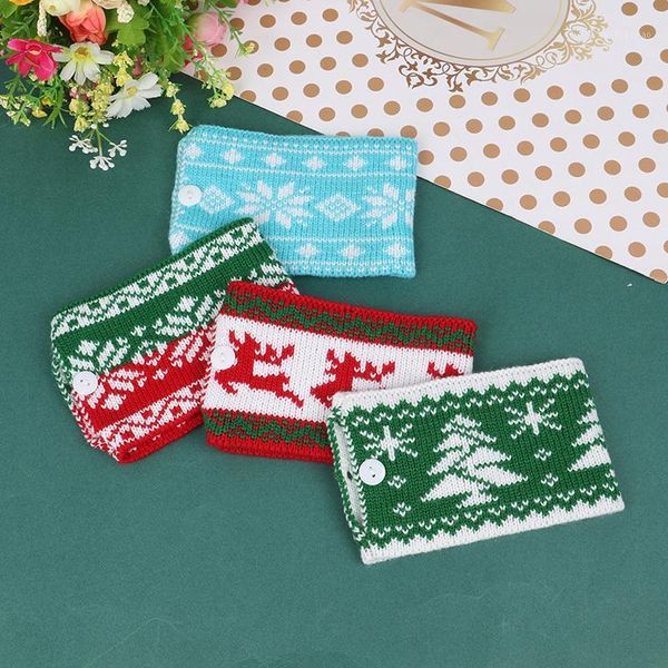 

christmas decorations decor knitted woolen cup cover dustcoat for glass ceramic home 1pc1