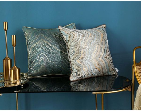

cushion/decorative pillow 30x50/45/60/70cm modern abstract lines cushion cover jacquard wave pattern case decorative sofa lumbar