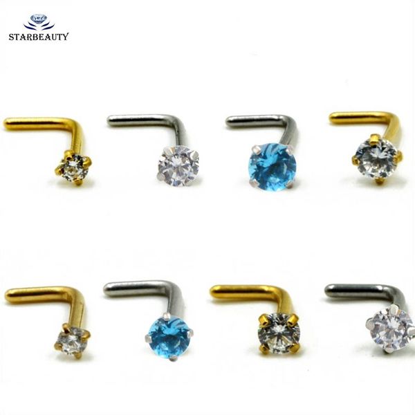 

1 импорт zircon m gem нос нос пирсинг анодированная l форма золотой серебряный цвет нос кольцо prong cz нос ювелирные изделия h wmtdbv, Black