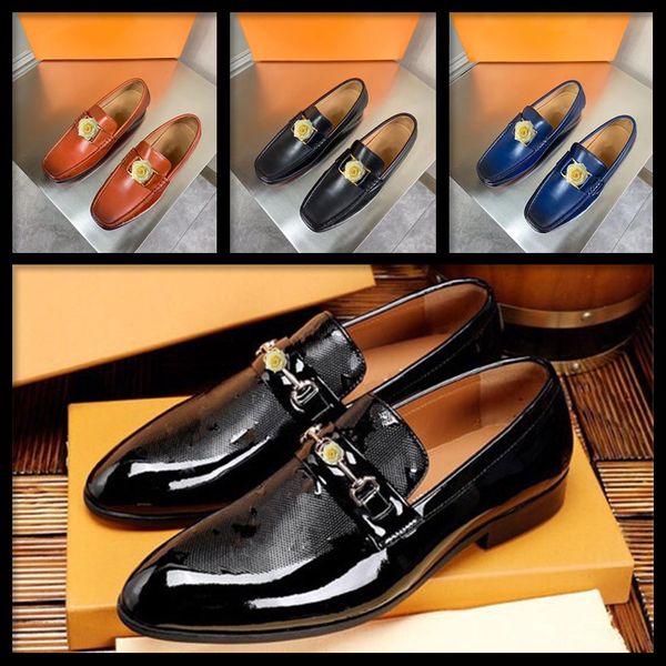 

retro bullock design men business formal shoes classic pointed toe leather shoes men oxford luxury dress shoes big size 38-44, Black