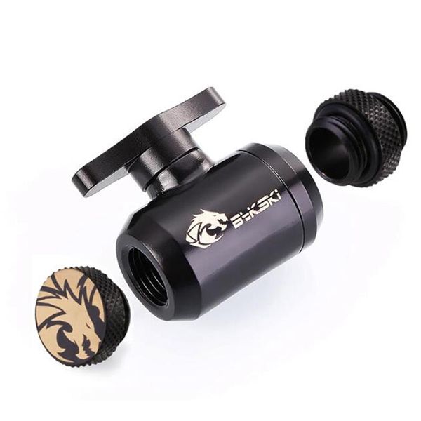 

bykski water valve switch kit double inner g1/4 thread double female water cooler system / switch+glug+male to male fitting