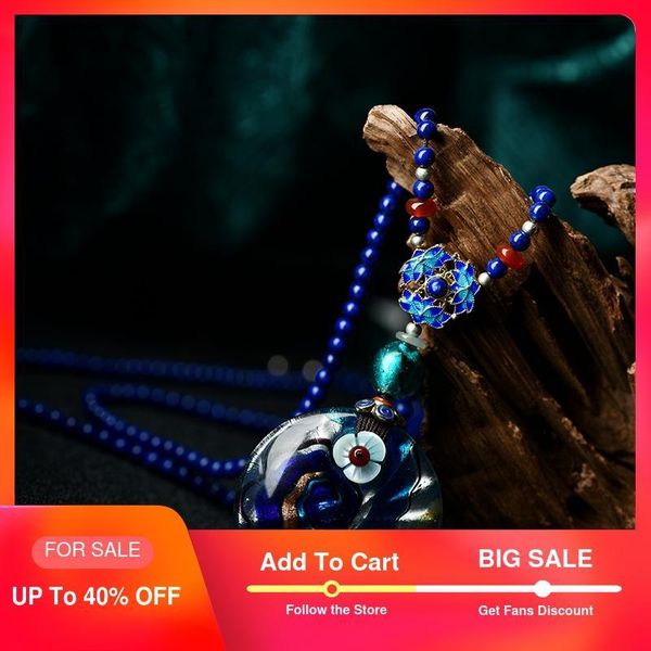 

luckilyluke glaze couch pendant necklaces for women trendy round suspension necklace natural stone chain strand necklace fashion, Silver