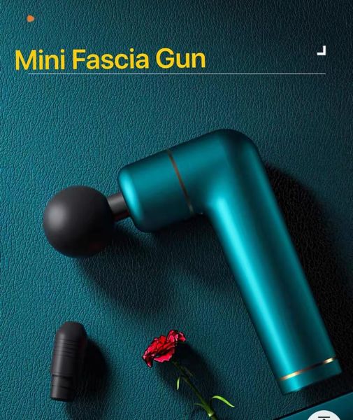 

accessories 4-speed mini electric fascia gun usb 4-heads slimming body relaxation portable device homehold fitness