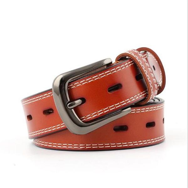 

female vintage black white belt for jeans vestido mujer 2020 new lady's original leather belt for women thin belts men's girdles, Black;brown