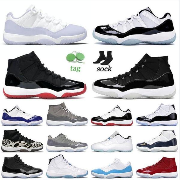 

2022 basketball shoes 11 11s xi mens jumpman high low pure violet concord bred 25th anniversary metallic silver trainers sneakers 36-47