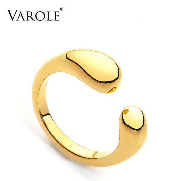 

varole super cute opening ring gold color small brass engagement ladies rings for women party gifts fashion jewelry ringen anell