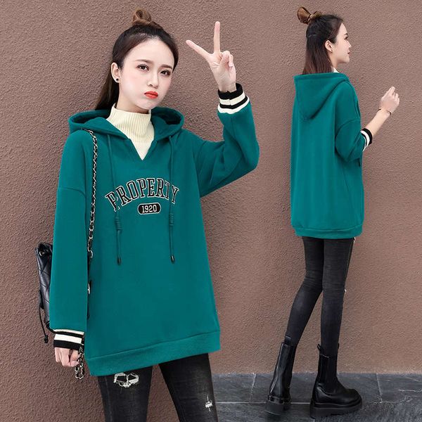 

gentle sweater women plush foreign two autumn and winter coats thickened holiday 2020 leisure new style, Black