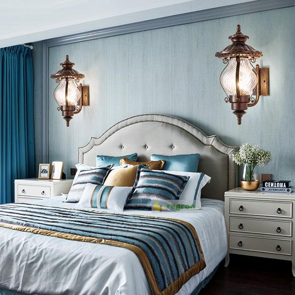 

wall lamp vintage loft light living room retro bedside nordic corridor industrial wind staircase sconce lights