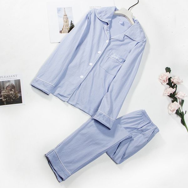 

casual women cotton pajamas suit spring autumn new 2pcs sleep set intimate lingerie solid sleepwear nightwear -xxl, Black;red