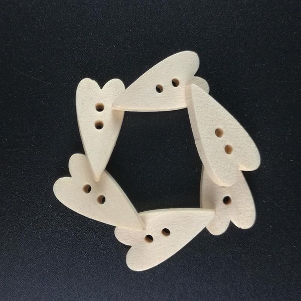 

wood buttons scrapbooking crafts cartoon long heart wooden button 2 holes craft decoration children home party diy acc jllhkm, Blike;white