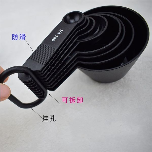 

plastic measuring spoons 9pcs suit with scale spoon cake kitchen seasoning measurings tool removable 5 54jj j1