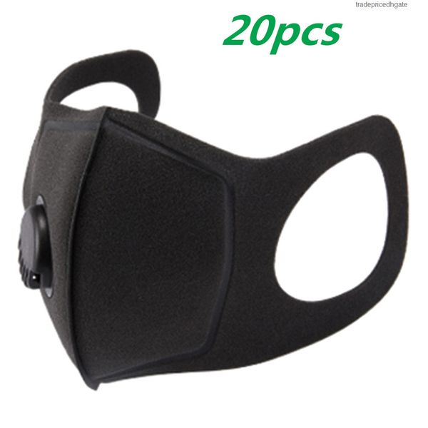 

pollution dustproof 20pcs half reusable pm2.5 sponge face mouth mask with breath wide straps washable muffle 2u2rt